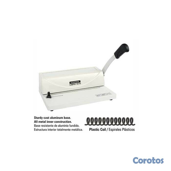 impresoras y scanners - MAQUINA ENCUADERNADORA ESPIRAL PLASTICOS 10HOJAS A LA VEZ  COIL STUDMARK ST-CBM- 2