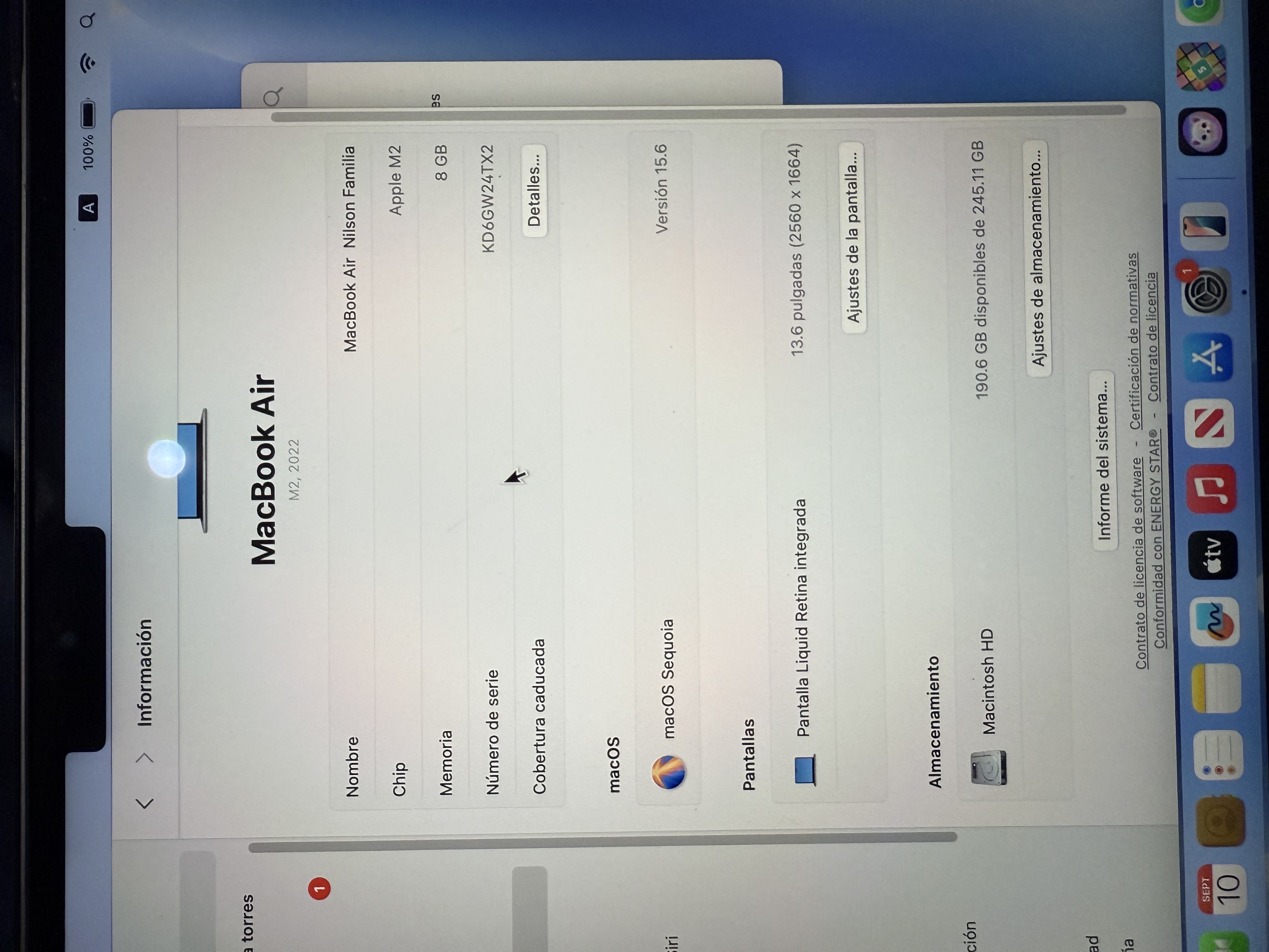 computadoras y laptops - MacBook Air M2 2022 7