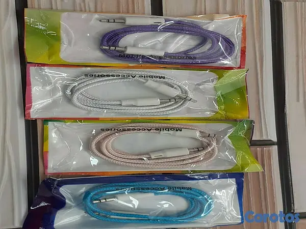 accesorios para electronica - Cable Auxiliar 1 Metro Plug 3.5mm 

 3