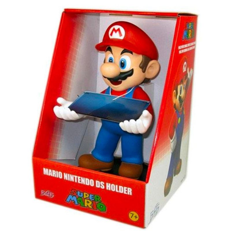 juguetes - Figura De Colección Super Mario Bros (30cm Alto) Sirve como Soporte de celular