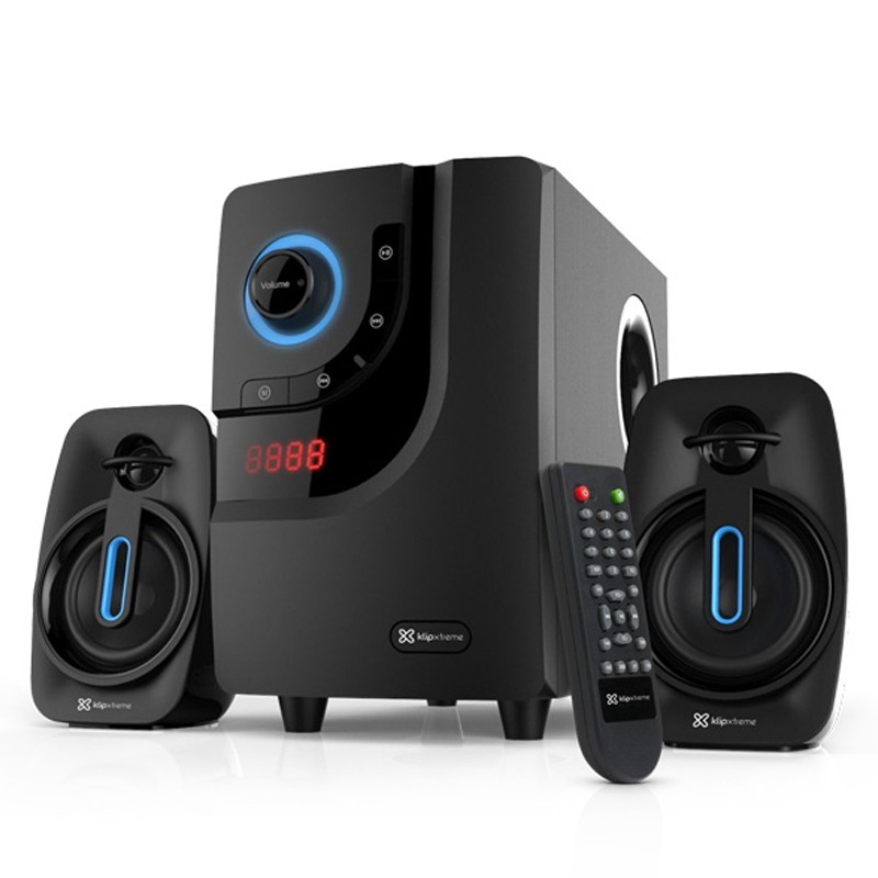 computadoras y laptops - BOCINAS KLIPX 2.1 KWS-616, 40W, BT, RANURAS SD, USB, 3.5MM 2