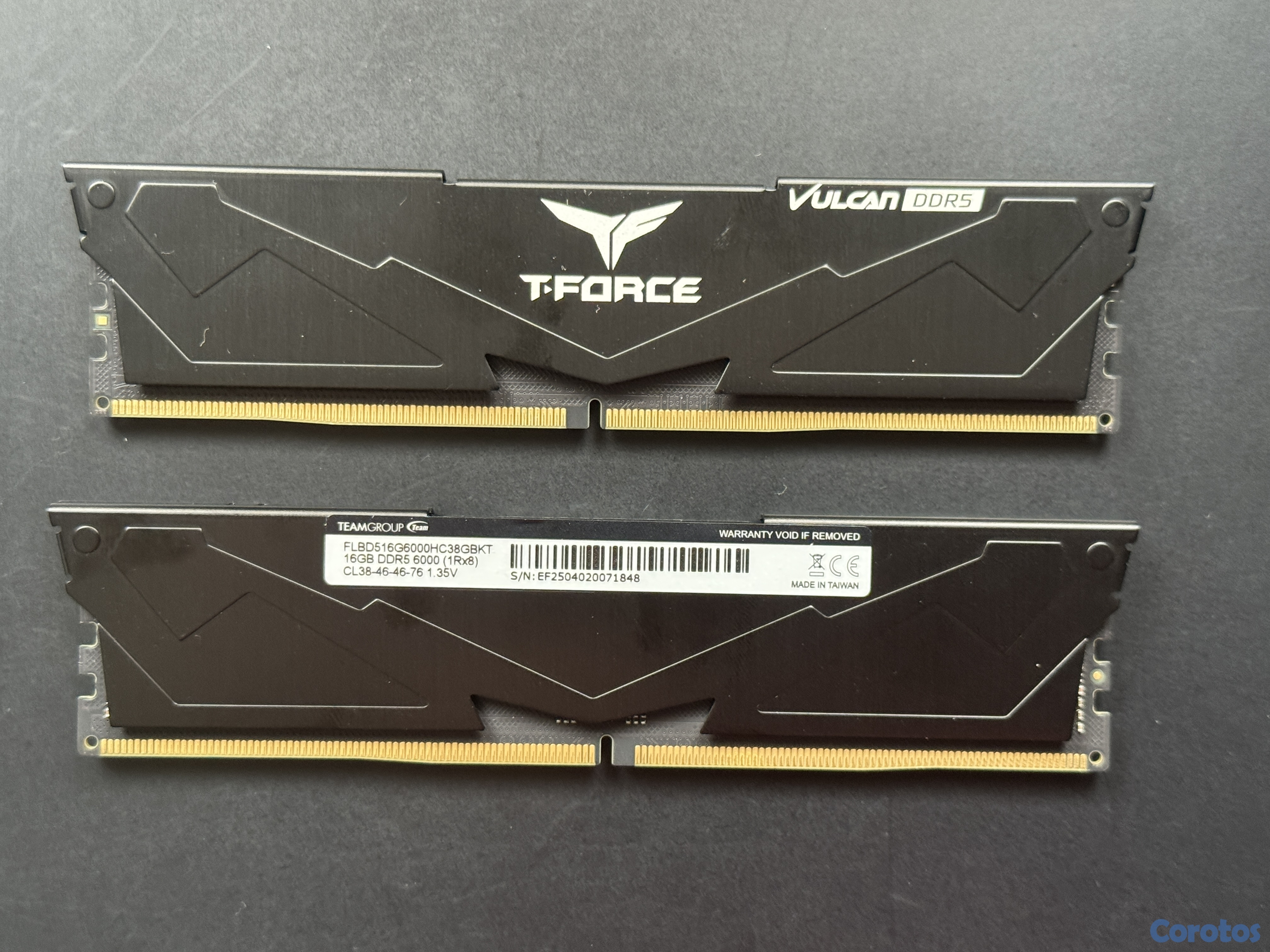 computadoras y laptops - T-Force Vulcan DDR5 32 GB (2 x 16 GB) 6000 MHz  3