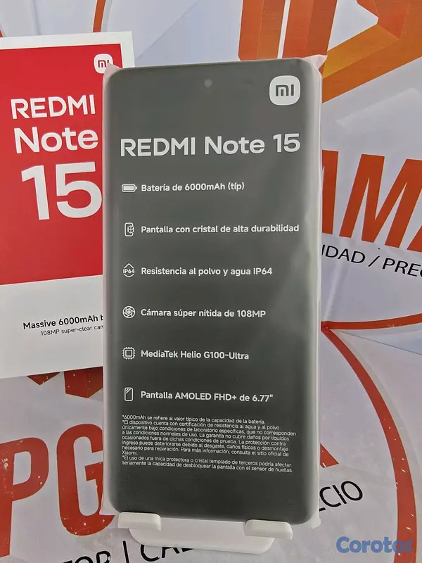 celulares y tabletas - REDMI NOTE 15, 8GB RAM 256GB 11