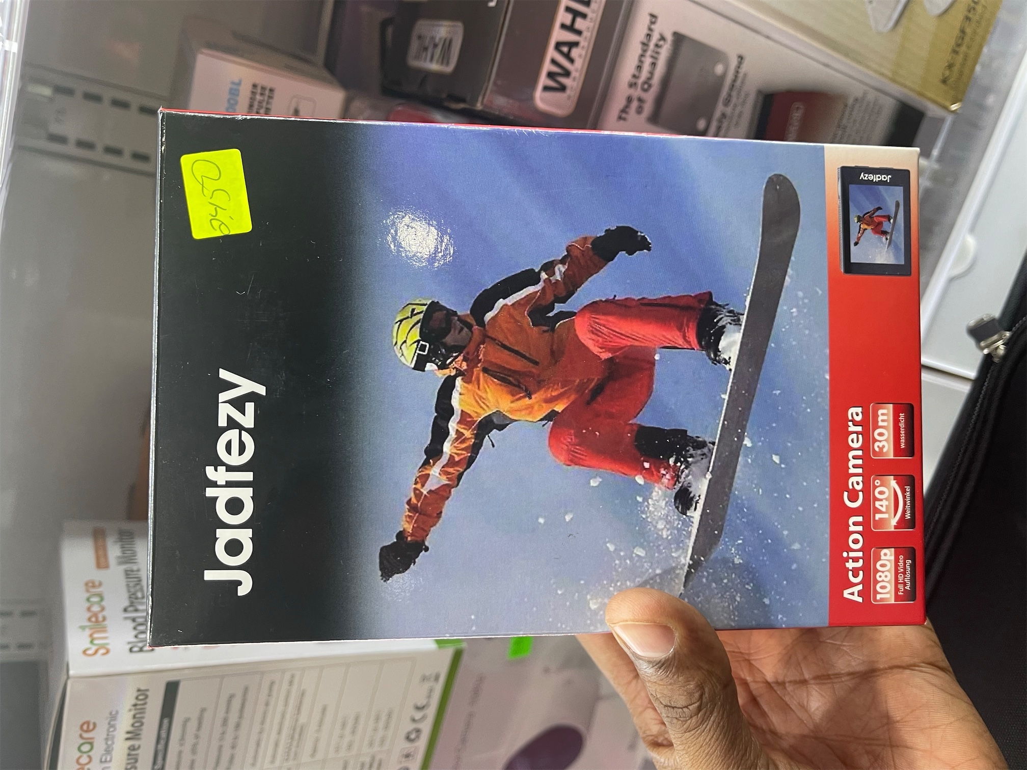 camaras y audio - Jadfezy Cámara de acción FHD 1080P 12MP, cámara impermeable 4