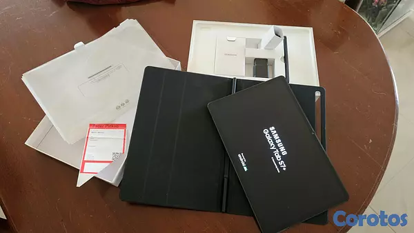 celulares y tabletas - Samsung S7 Plus con cubierta original y protector de pantalla ya instalado 2