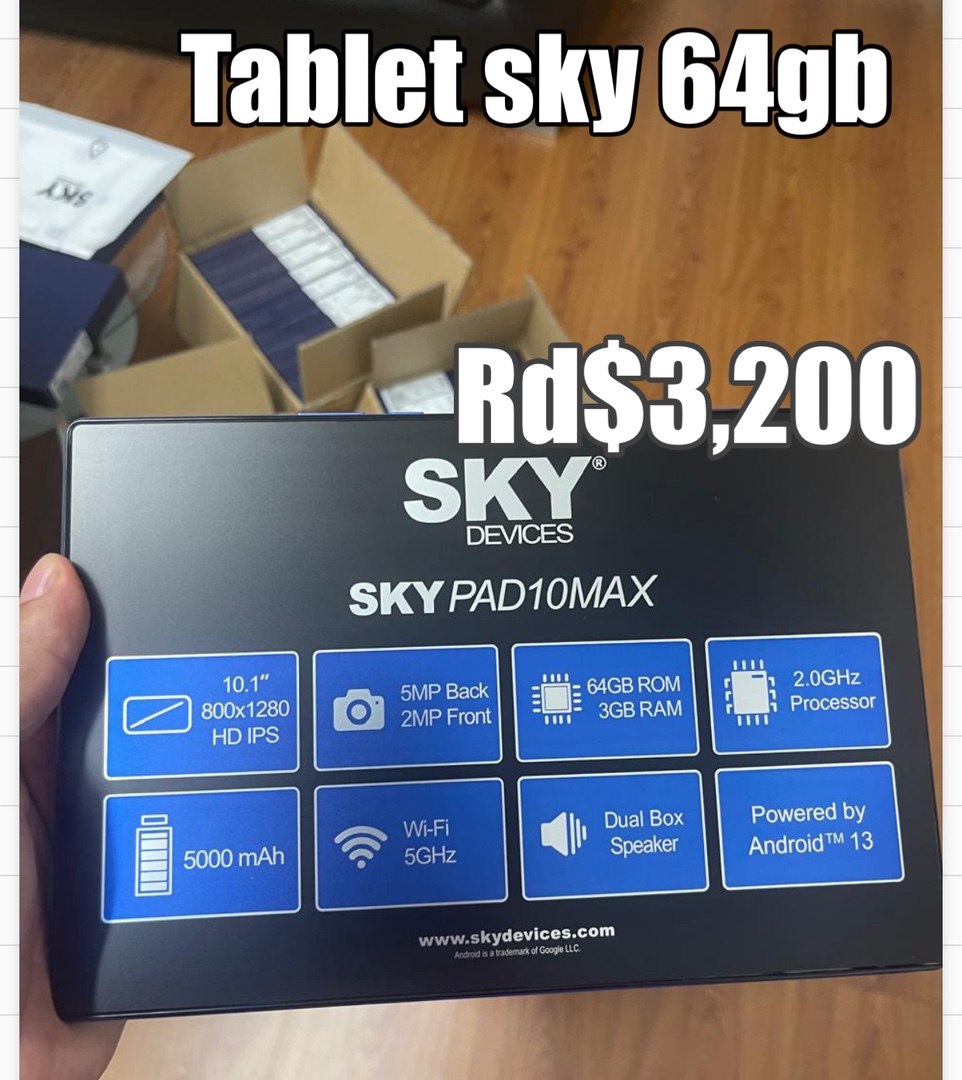 celulares y tabletas - Tablet sky 64gb nuevas  0