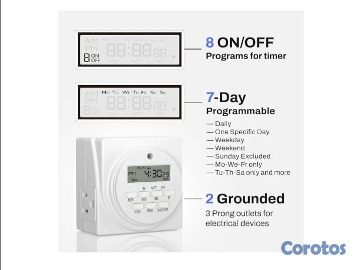 otros electronicos - Tomacorriente timer 4