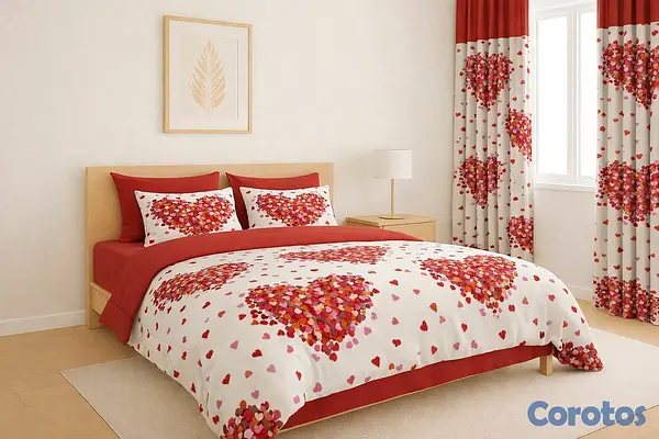decoración y accesorios - juegos de colchas con cortinas 5 piezas
1 colcha
2 cortinas
2 fundas de almohada 5