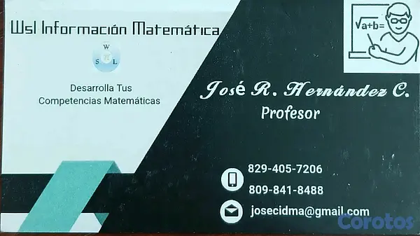 servicios profesionales - TUTORIAS ESPECIALES DE MATEMÁTICAS  3