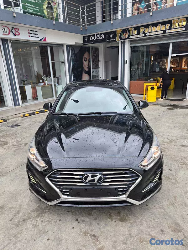 carros - HYUNDAI SONATA NEW RISE 2018 NEGRO GASOLINA 4
