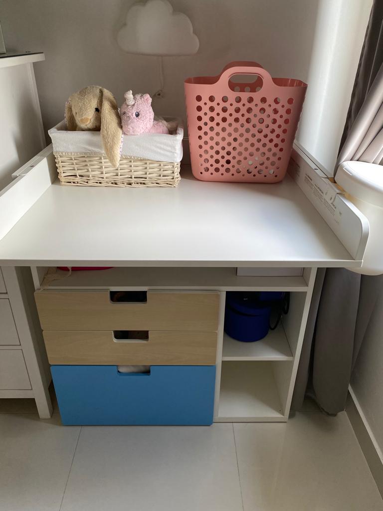 muebles - Cambiador de madera para bebé