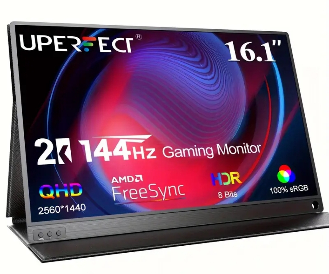 computadoras y laptops - UPERFECT 144Hz 2K Monitor Portátil 16" 2560*1600 QHD Freesync Pantalla