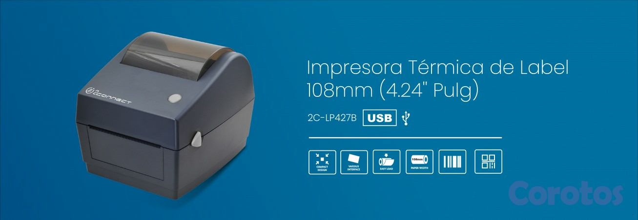 impresoras y scanners - IMPRESORA  ETIQUETAS, LABEL,TRABAJA 100% COMPATIBLE CON LOS CODIGOS DE ZEBRA  1