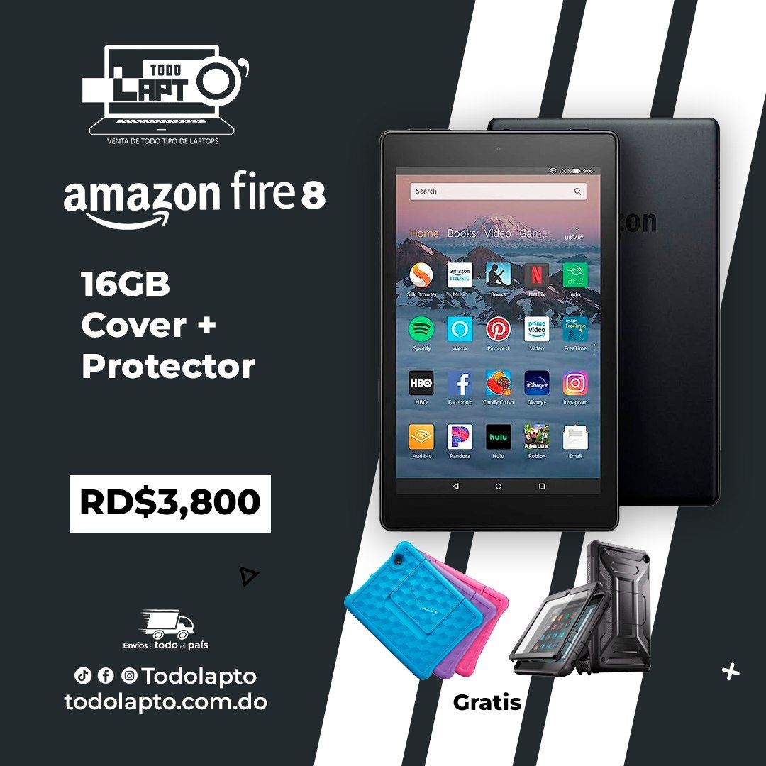 celulares y tabletas - TABLET AMAZON FIRE 8