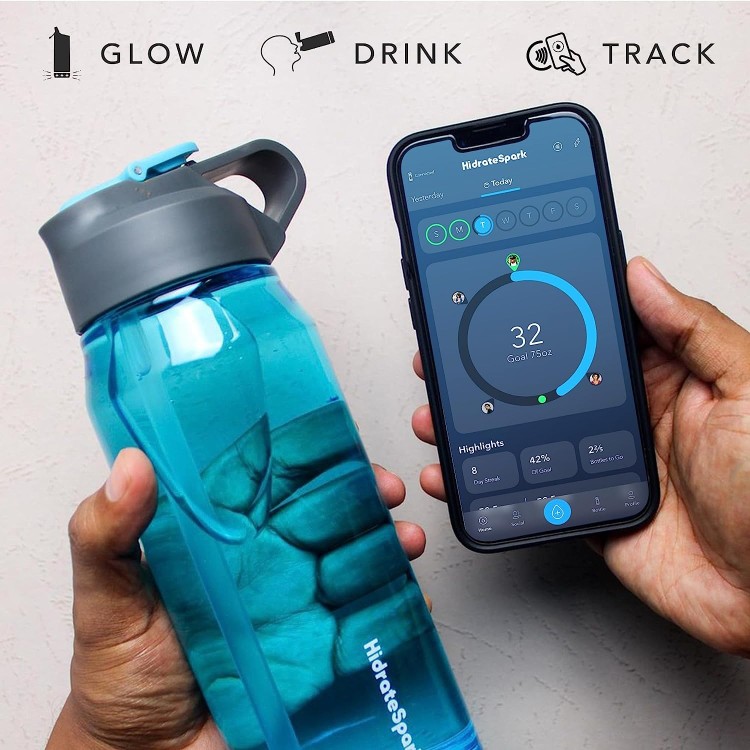 joyas, relojes y accesorios - Hidrate Spark Tap Smart Botella de agua de Acero inoxidable aislado 3