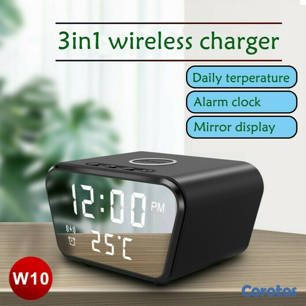 otros electronicos - Reloj con carga rapida inalambrica AY-21.