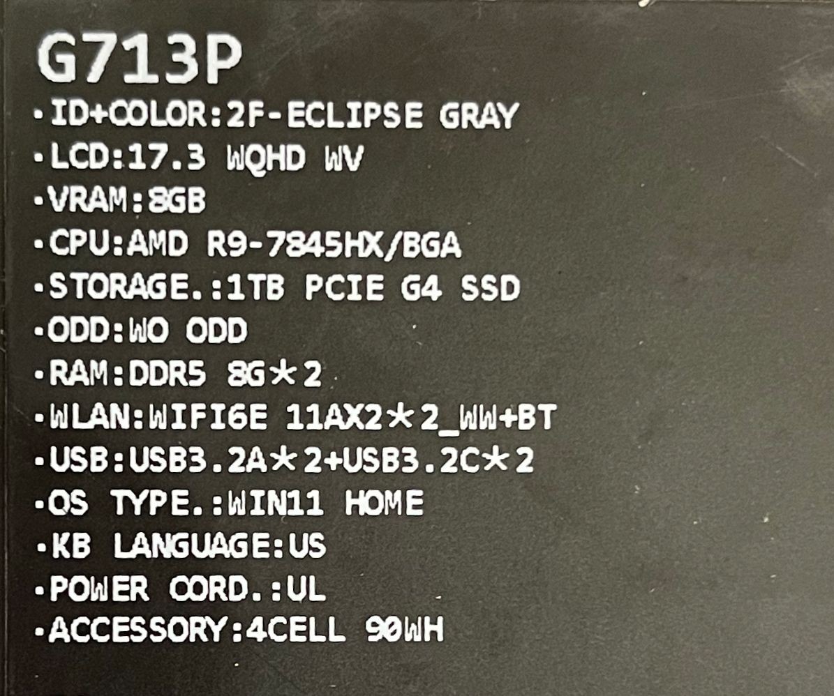 computadoras y laptops - ASUS ROG STRIX G713P RYZEN 9 SELLADA  2