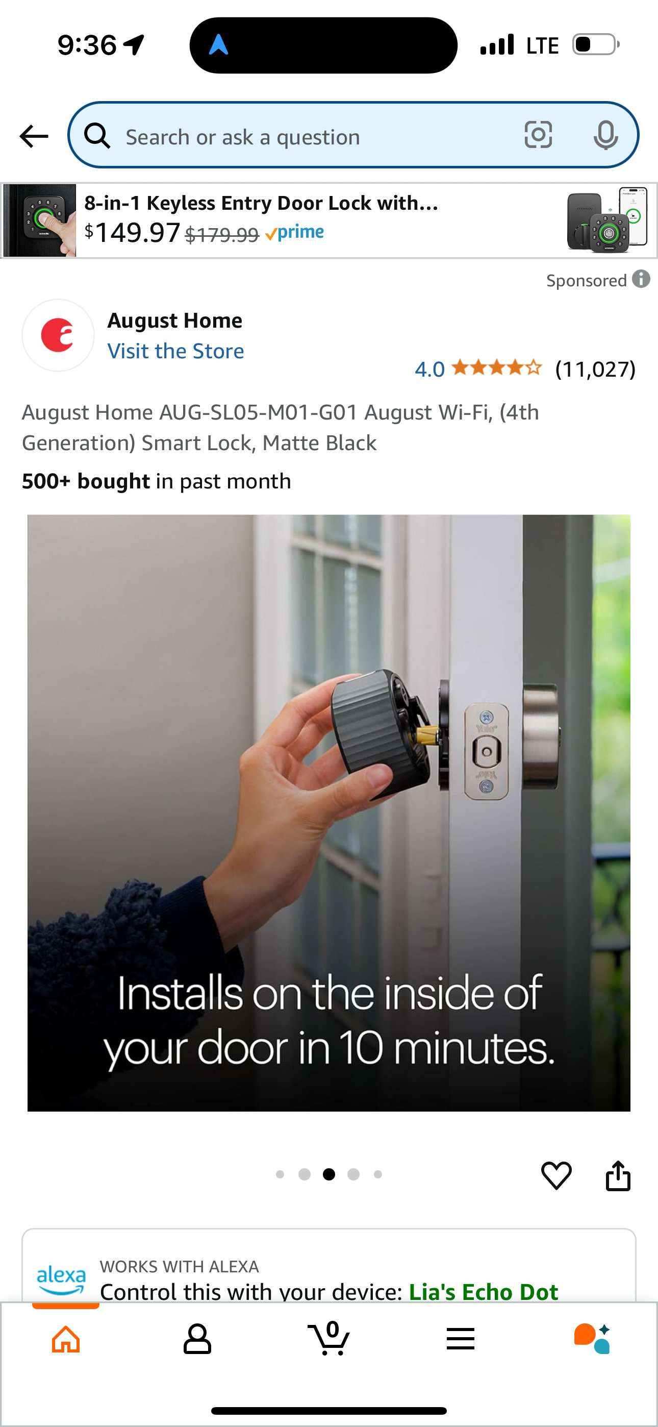 otros electronicos - Cerradura WIFI Smartlock NUEVA! 5