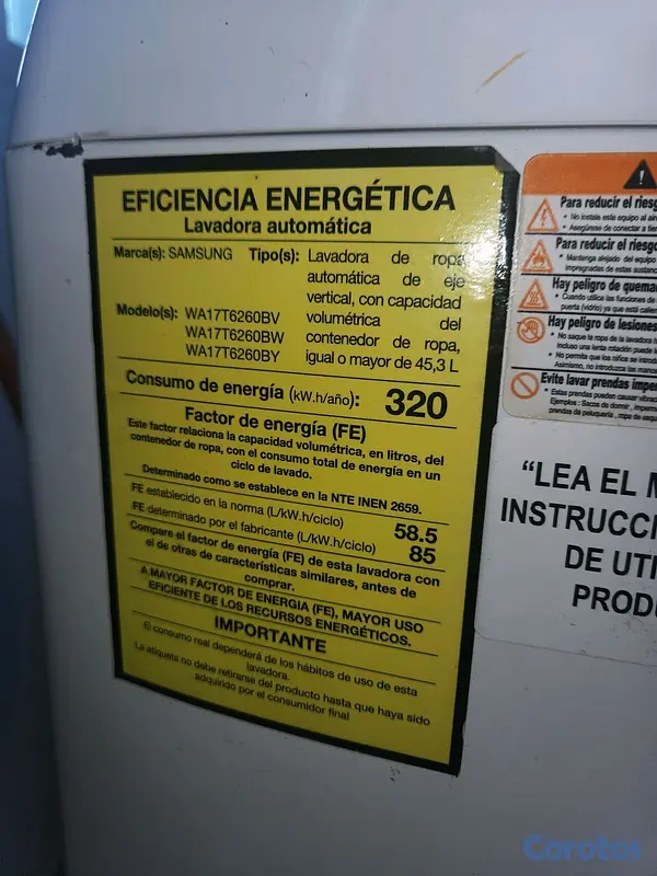 electrodomesticos - vendo lavadora Samsung inverter  5