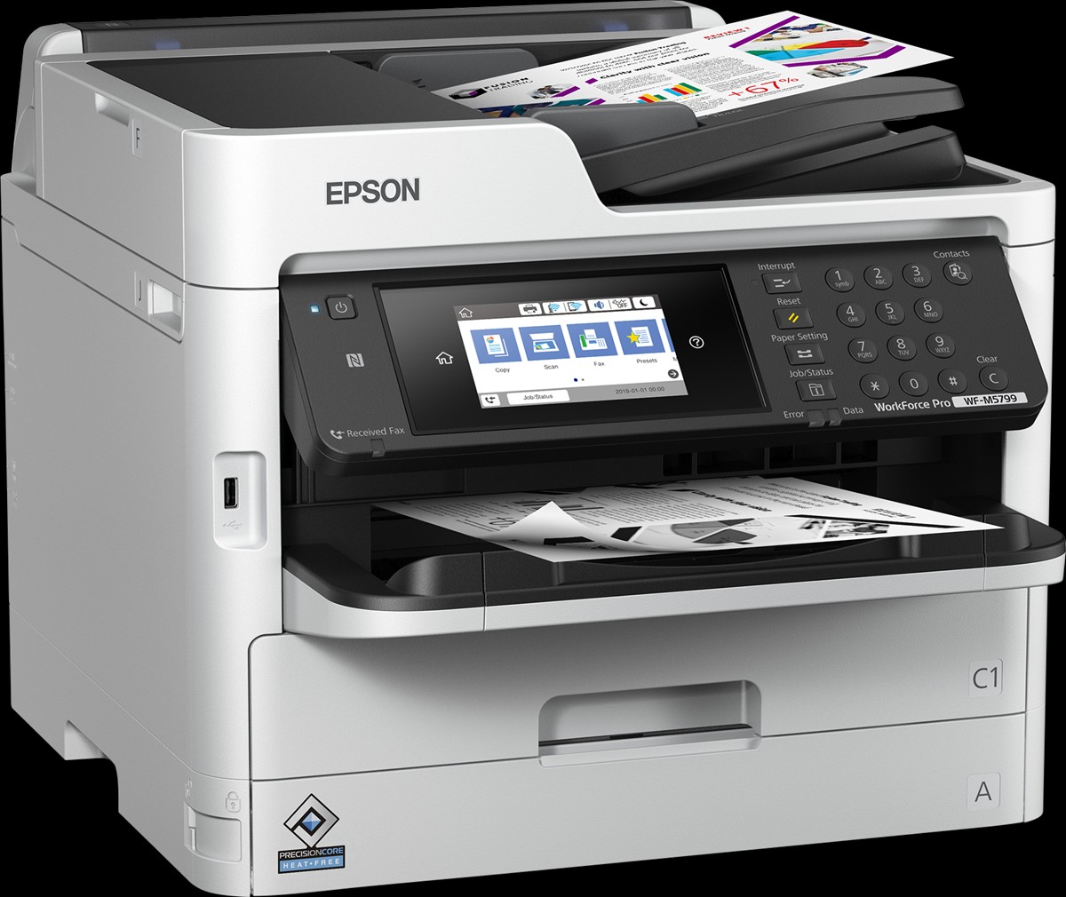 impresoras y scanners - IMPRESORA MULTIFUNCIONAL  EPSON WF-M5799 WORKFORCE PRO 1