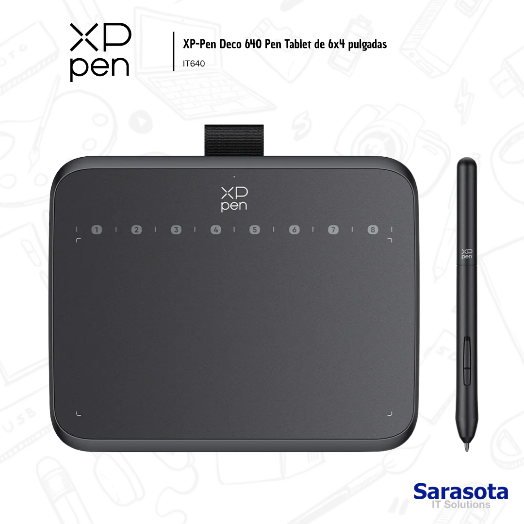 accesorios para electronica -  XP-Pen Deco 640 Pen Tablet de 6x4 pulgadas IT640