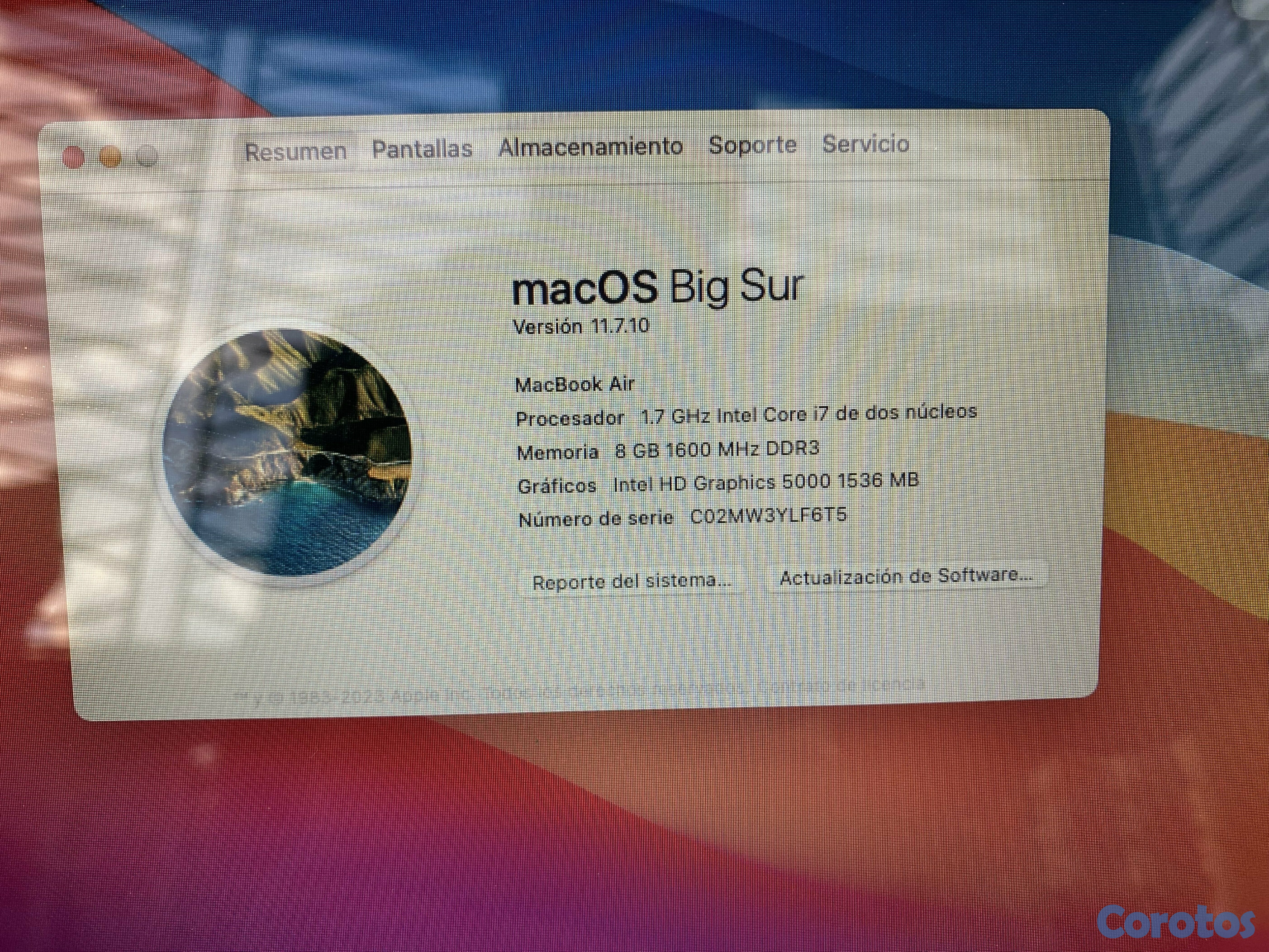 computadoras y laptops - MacBook Air i7 2013 13” 5