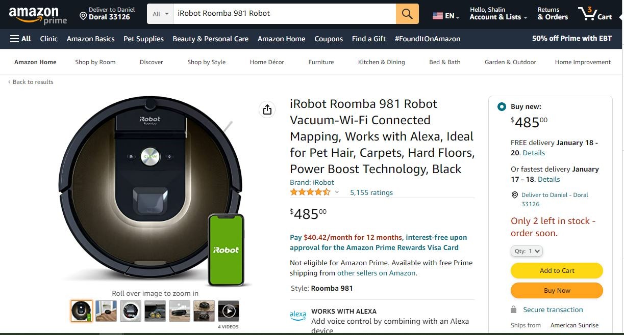 electrodomesticos - iRobot Roomba 981 Robot Aspiradora-Wi-Fi 3