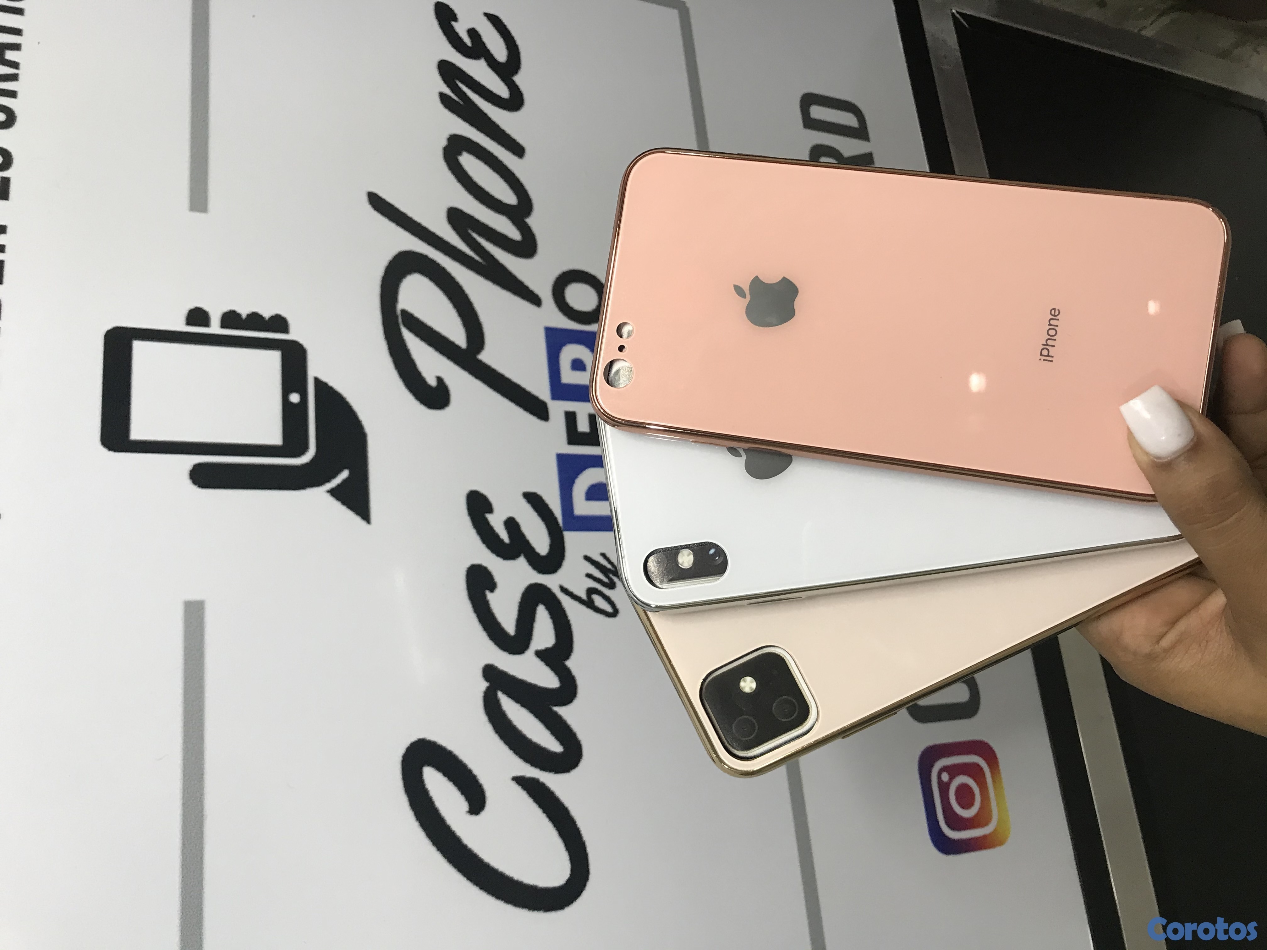 accesorios para electronica - Cover de cristal para iphone 1