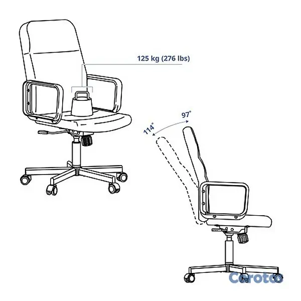 muebles y colchones - Silla giratoria  3