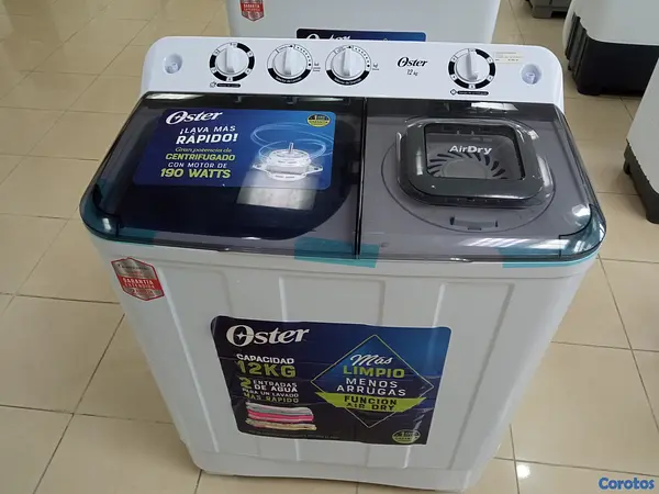 electrodomesticos - lavadora Oster Semiautomática 26 libras  2