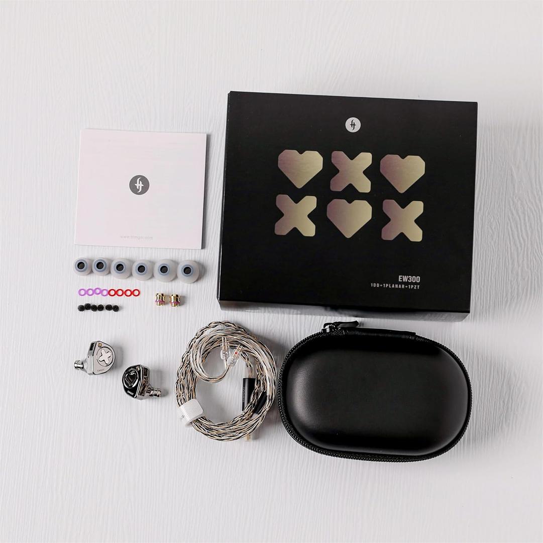 camaras y audio - SIMGOT EW300 1DD+1Planar+1PZT Hybrid Driver IEM 6