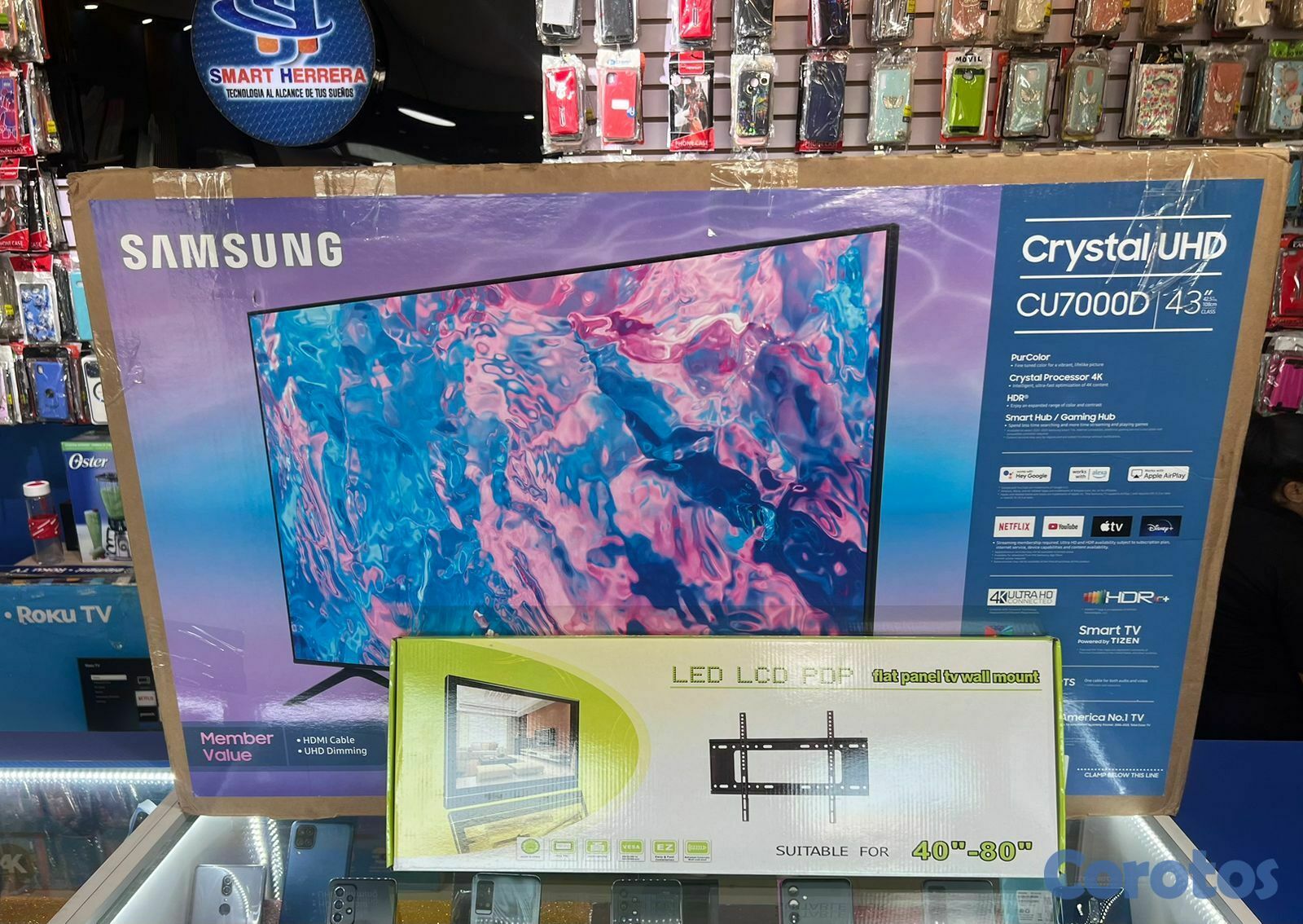 tv -  SMART TV SAMSUNG CRYSTAL DE 43 PULGADAS T5300