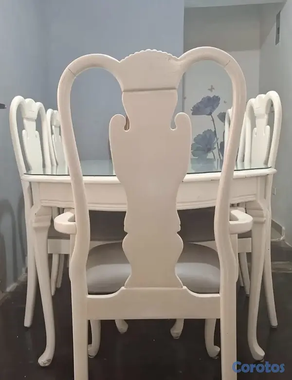 muebles y colchones - comedor de caoba centenaria  2