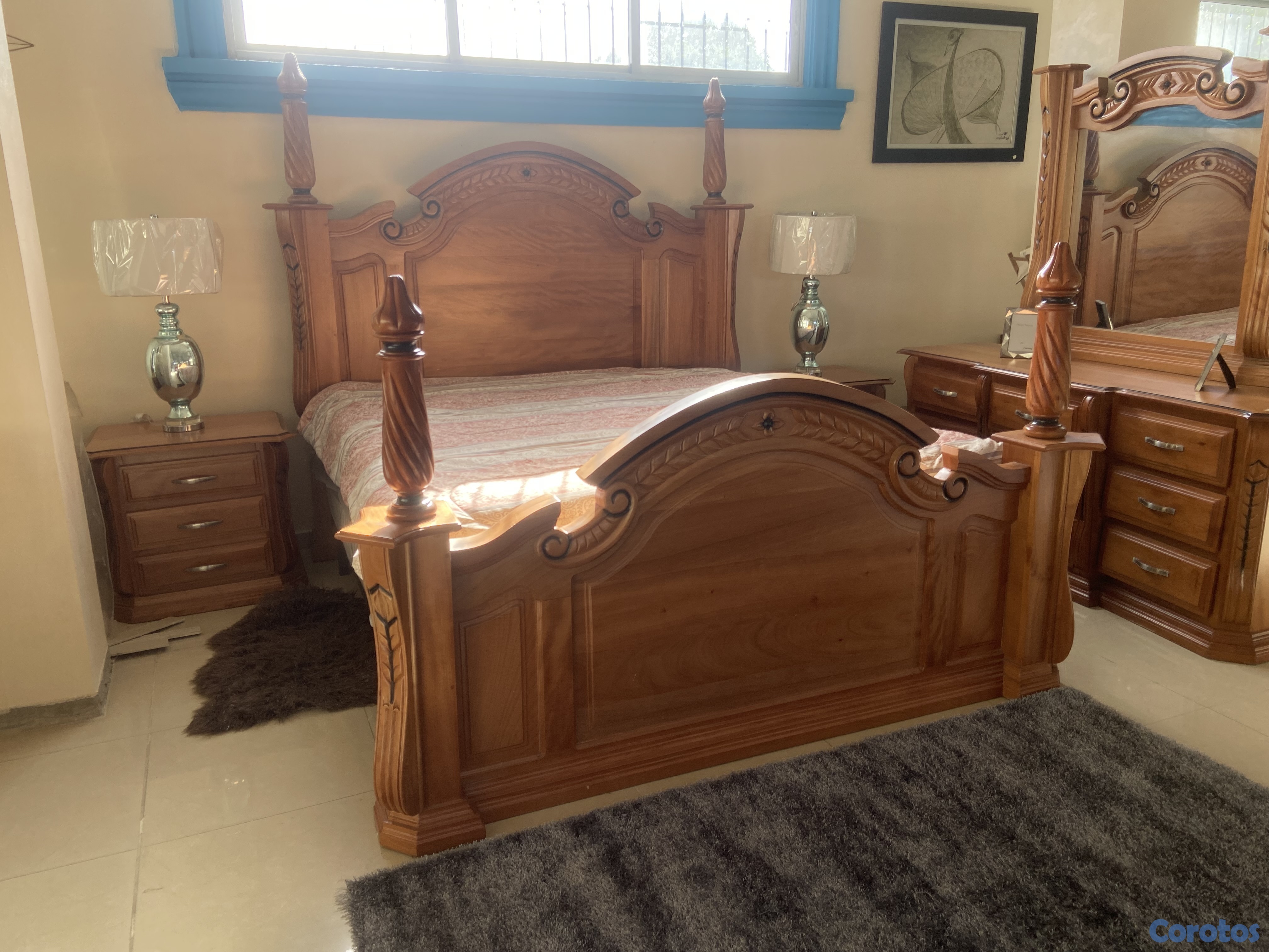 muebles y colchones - Juego cuarto imperial K/S 8