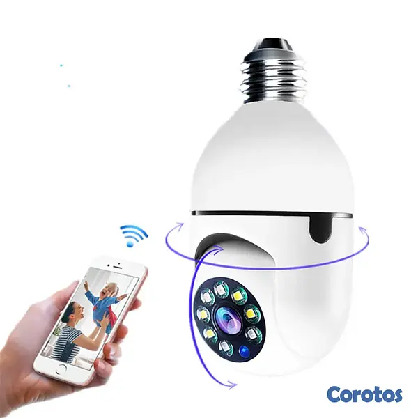 camaras y audio - Camara de Seguridad Wifi HD 1080P Tipo Bombilla 2