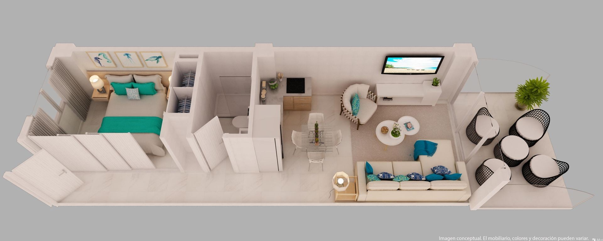 apartamentos - Apartamento en venta con areas comunales para el disfrute de la familia  7