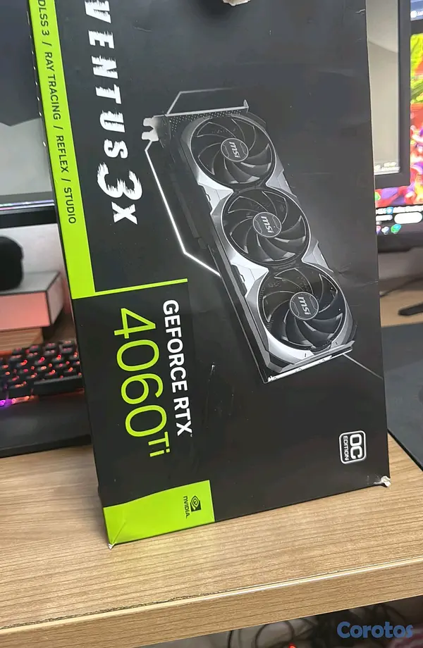 computadoras y laptops - RTX 4060 Ti 8GB MSI Ventus 3X OC 3