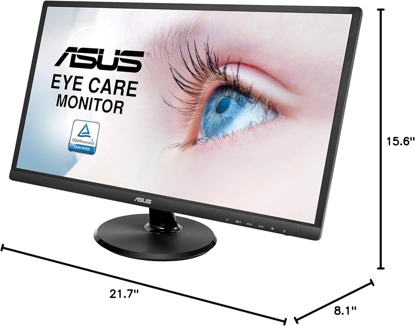 computadoras y laptops - ASUS Monitor Full HD de 24 Pulgadas 1080p, HDMI, VGA, cuidado ocular 6