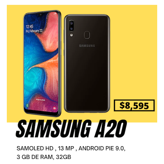 celulares y tabletas - Samsung A20