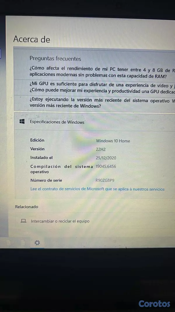 computadoras y laptops - laptop LENOVO 4