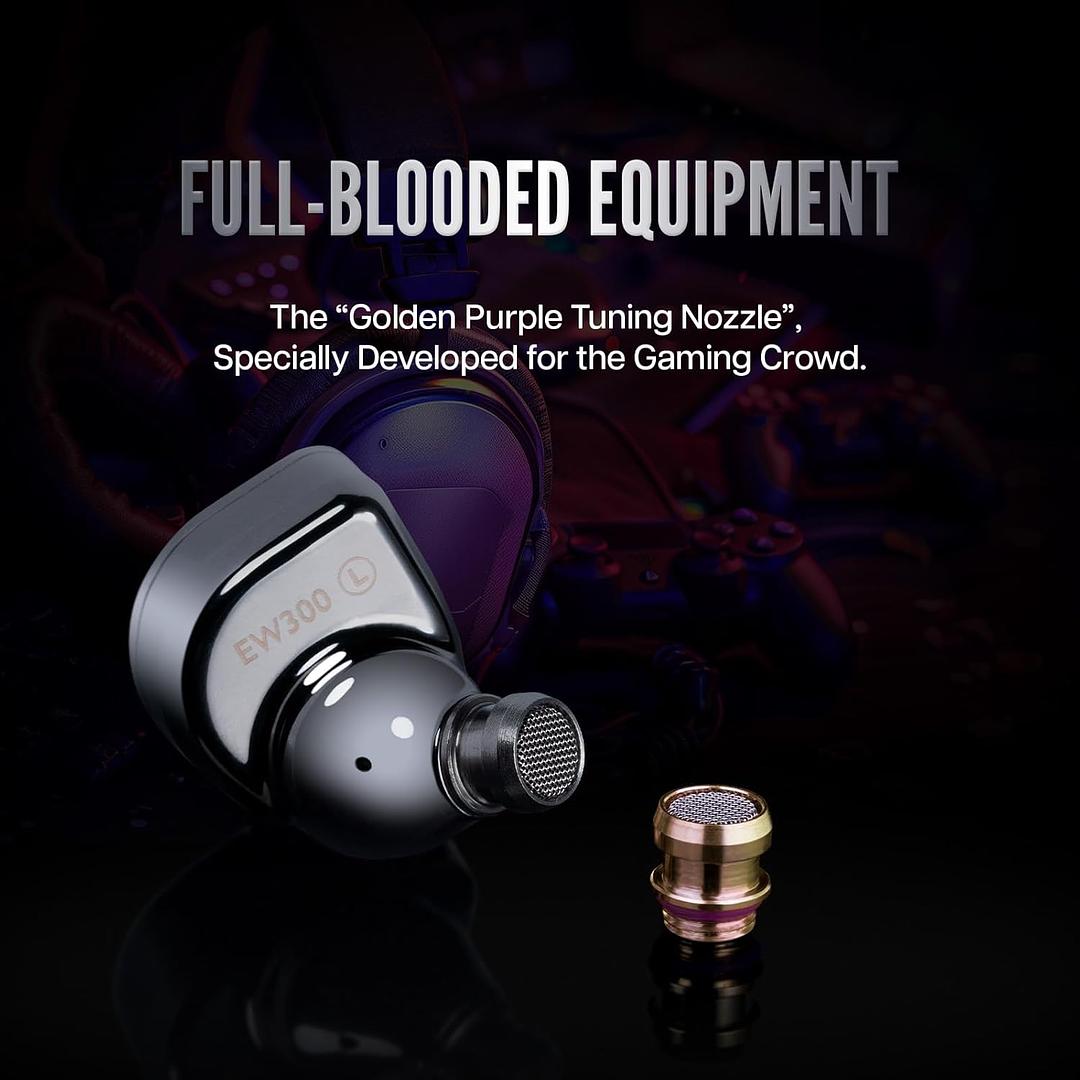 camaras y audio - SIMGOT EW300 1DD+1Planar+1PZT Hybrid Driver IEM 7