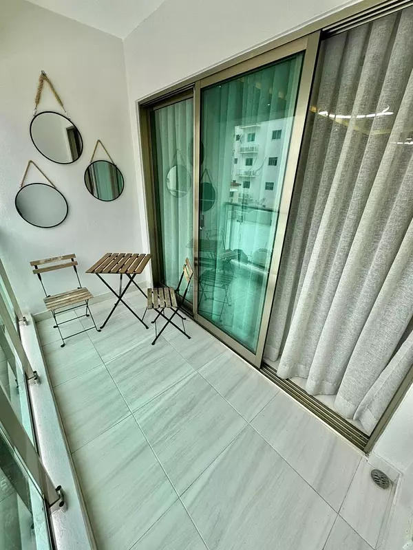 apartamentos - Vendo apartamento amueblado en Evaristo Morales  3