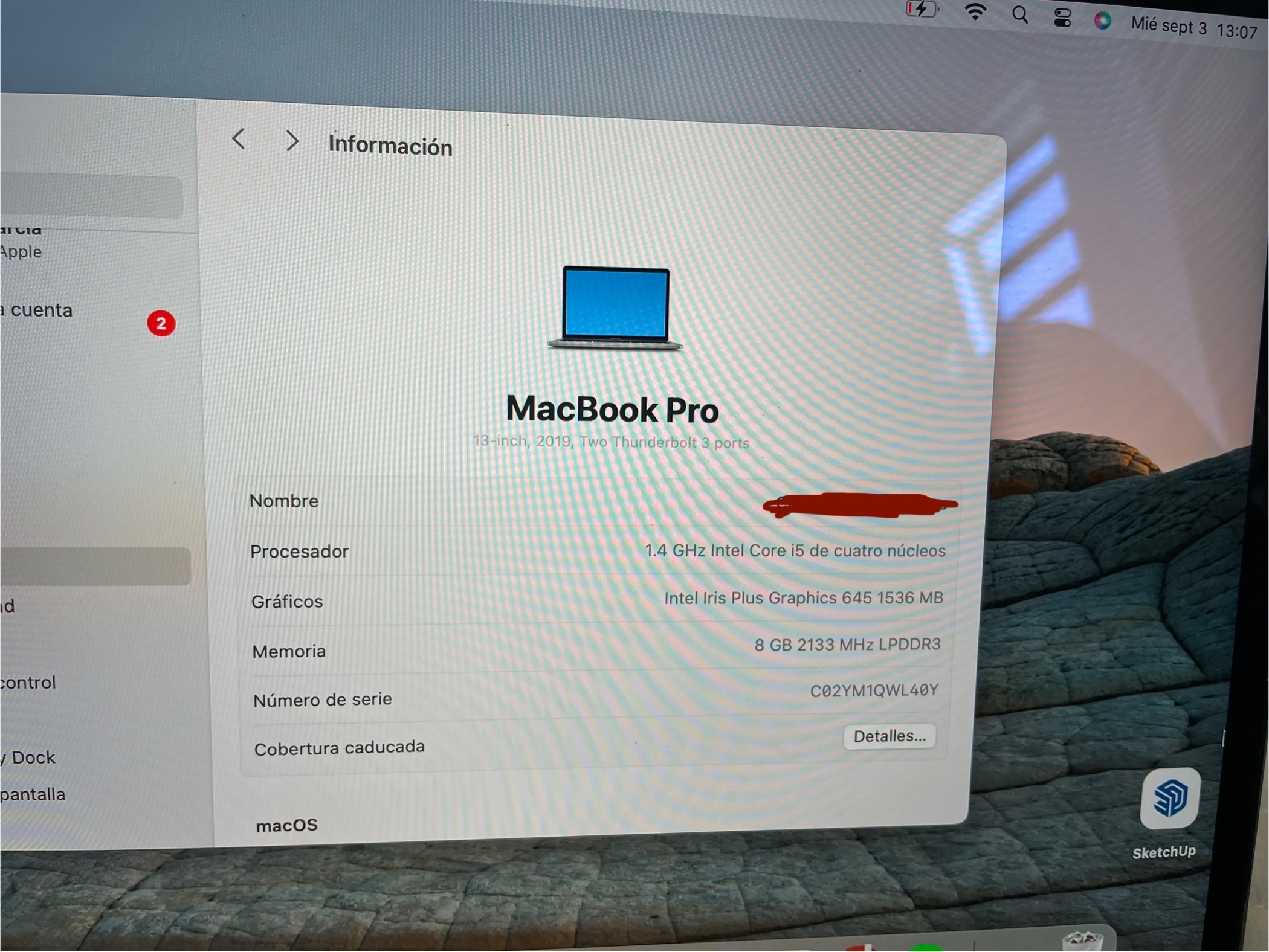 computadoras y laptops - MacBook Pro 13” 2019, Intel Core i5  6