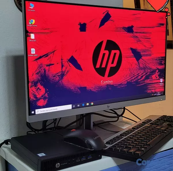 computadoras y laptops - Mini Desktop hp Core i5 6ta Ram 8gb ddr4 Monitor ips hp 1080p Sin bordes 2
