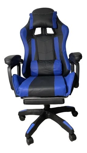 muebles y colchones - Silla gaming respaldo alto reclinable para juegos con reposapies. 1