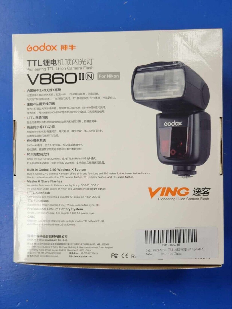 camaras y audio - Godox V860IIN Speedlite  0