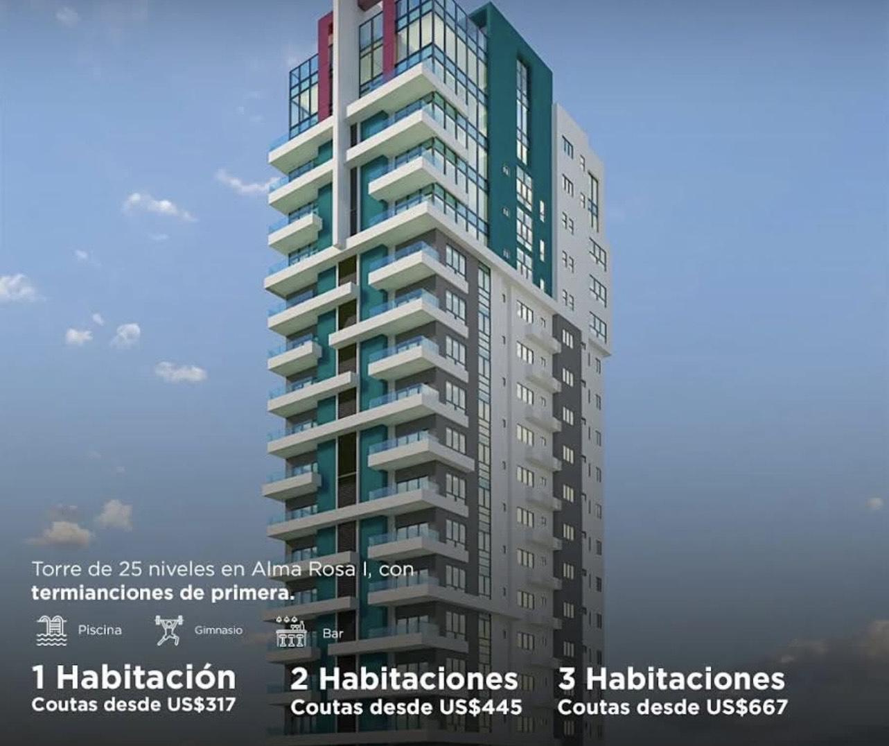 apartamentos - T APARTAMENTO EN VENTA EN ALMA ROSA I- SANTO DOMINGO ESTE 5