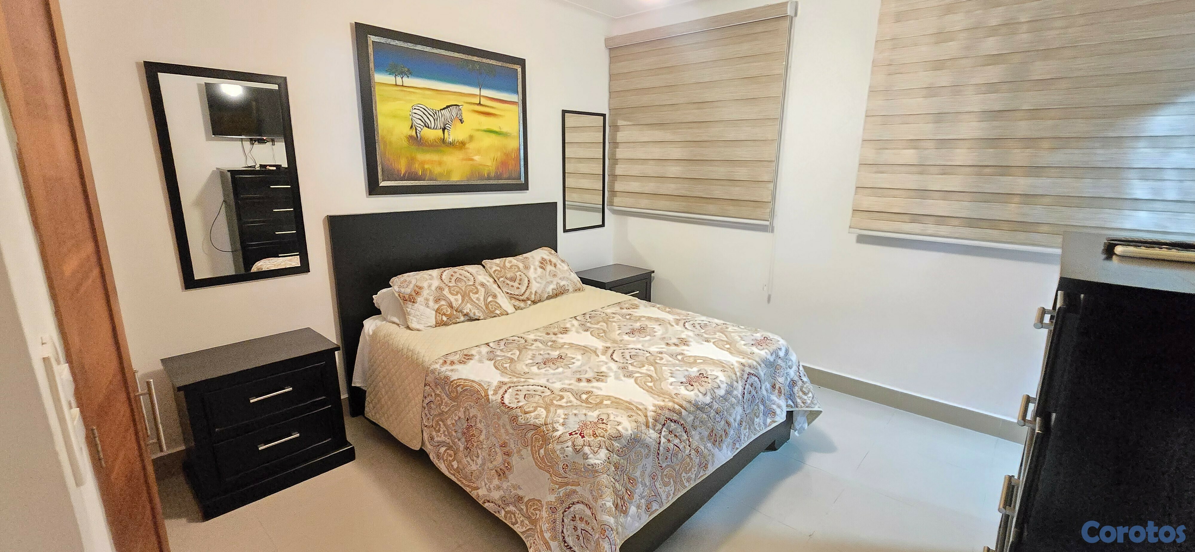 apartamentos - estudio amueblado 1er piso ennla española santiago  2