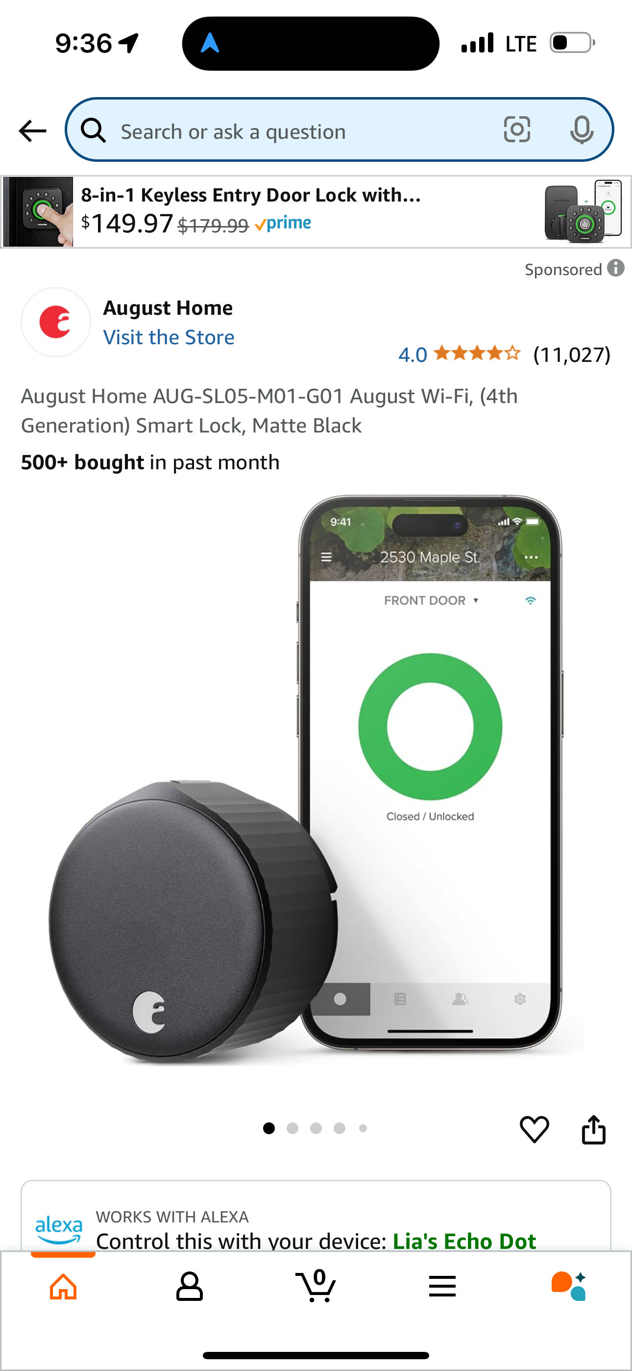 otros electronicos - Cerradura WIFI Smartlock NUEVA! 4