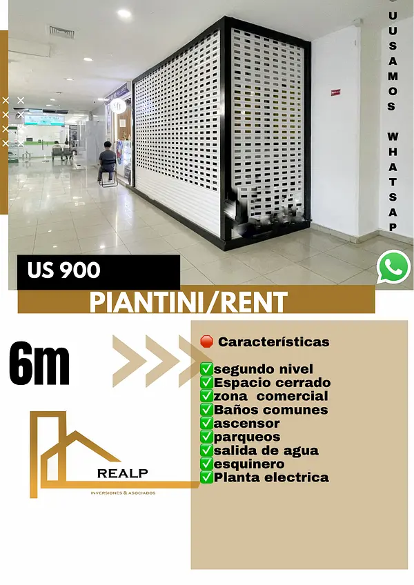 oficinas y locales comerciales - Alquiler local céntrico en Piantini